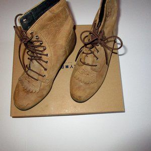 Ariat ATS Lace Up Leather Ankle Boots Brown Women